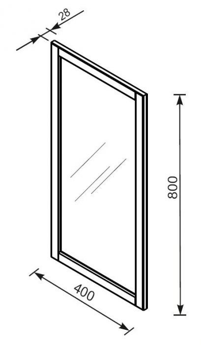 Oglinda Montebianco 40 cm sand mat [2]