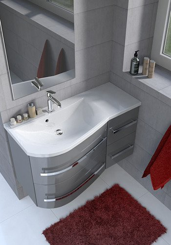 Set mobiler baie suspendat si lavoar Opal Oristo stanga [2]