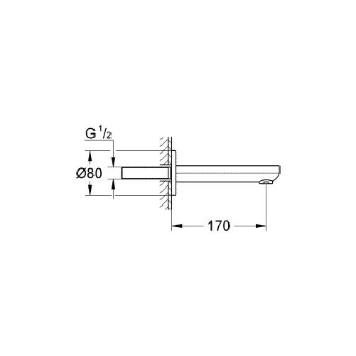 Pipa umplere cada 13261000 Grohe Eurosmart Cosmopolitan [2]