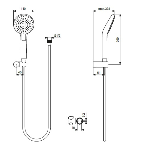 Set de dus Idealrain Evo Round B2239AA [3]