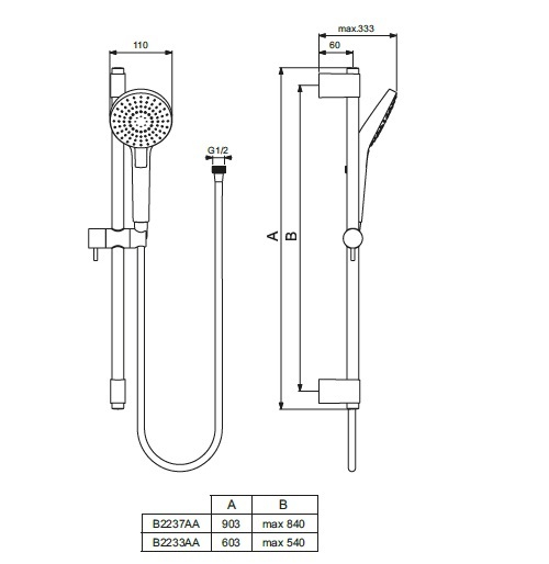 Set de dus Idealrain Evo Round B2233AA [2]