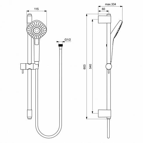 Set de dus Idealrain Evo Diamond B2234AA [3]