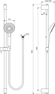 Set de dus Idealrain Evo Round B2237AA [3]