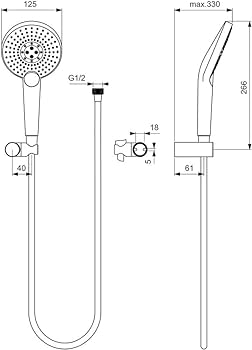 Set de dus Idealrain Evo Jet Round B1765AA [2]