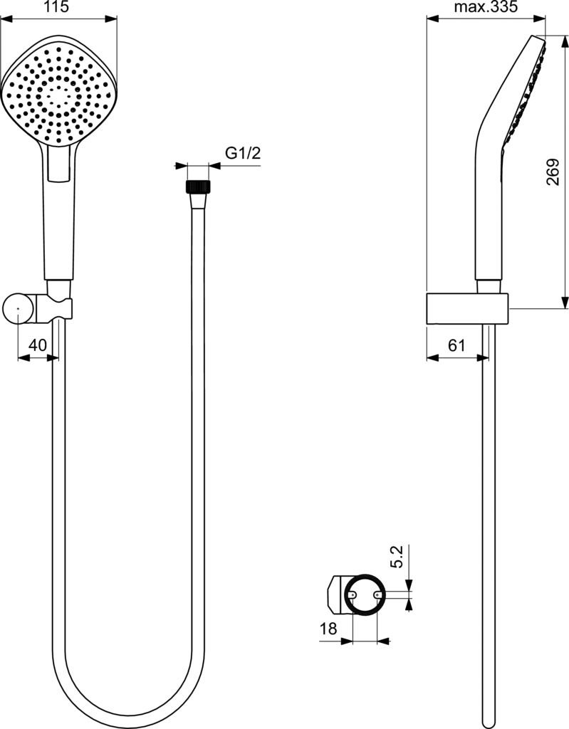 Set de dus Idealrain Evo Diamond B2240AA [3]