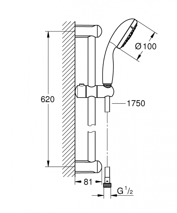 Set dus 3 jeturi Tempesta 100 Grohe [5]