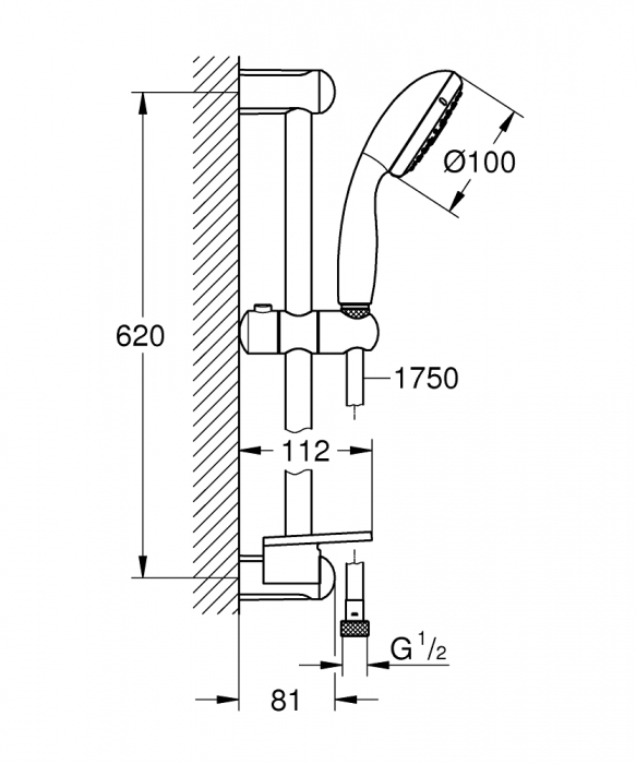 Set dus 3 jeturi Tempesta 100 Grohe [5]