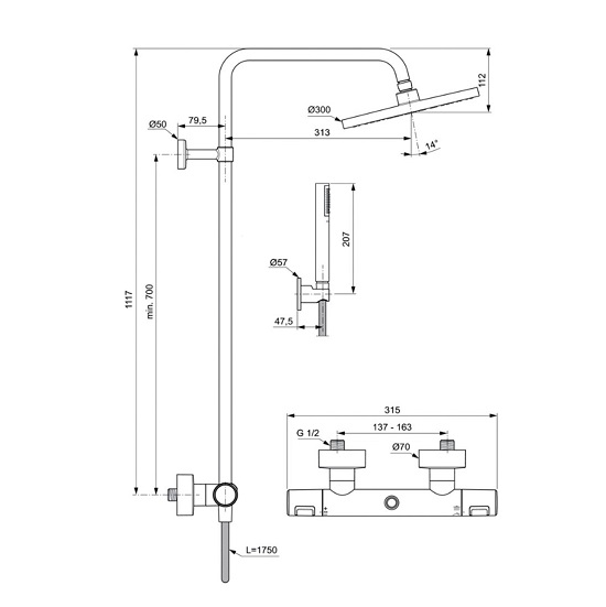 Set dus Ceratherm T25 BC748XG [4]