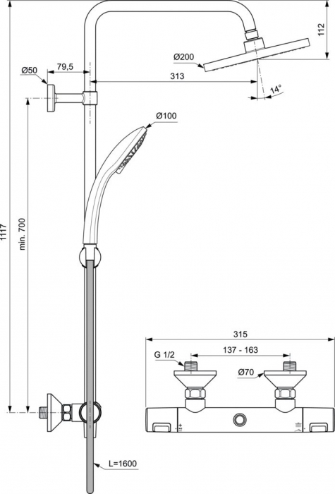 Set dus Ceratherm T25 A7208AA [4]