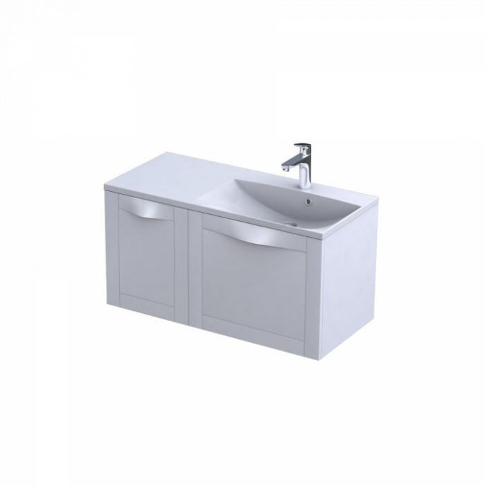 Dulap lateral 40 cm Skagen alb mat [3]