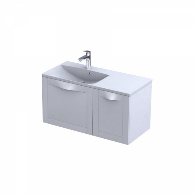 Dulap lateral 40 cm Skagen alb mat [4]
