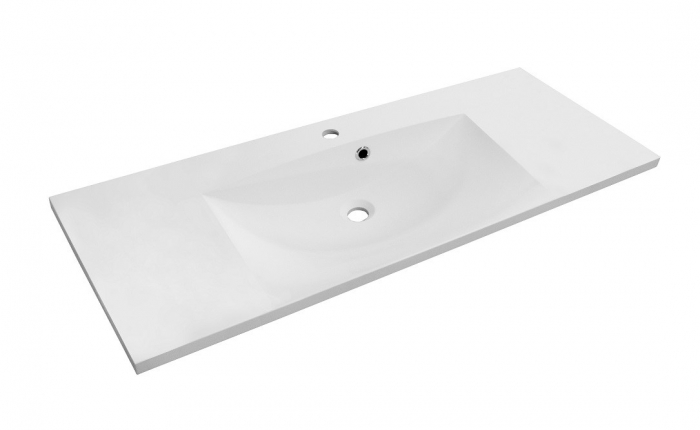Set mobilier de baie 120 cm Skagen sand mat si lavoar Amelia [2]