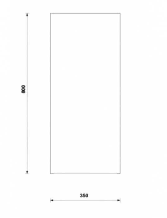 Dulap suspendat 1 usa 80 cm Daily alb lucios [3]