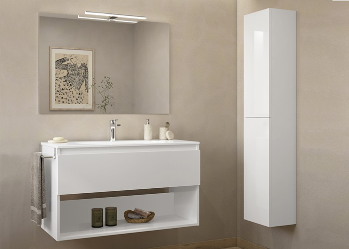 Coloana cu 2 usi 150 cm Daily alb lucios [2]