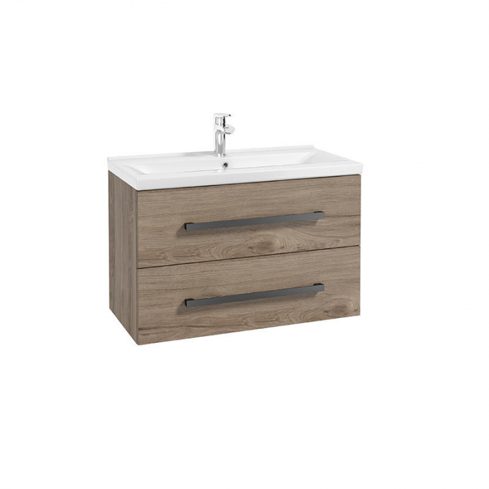 Set mobilier suspendat baie nuc rockford Granada si lavoar 80 cm [6]