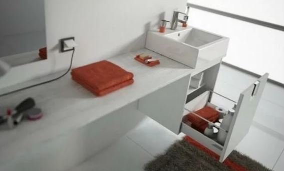 Set mobilier suspendat baie si lavoar Twins Kolo 60 [3]