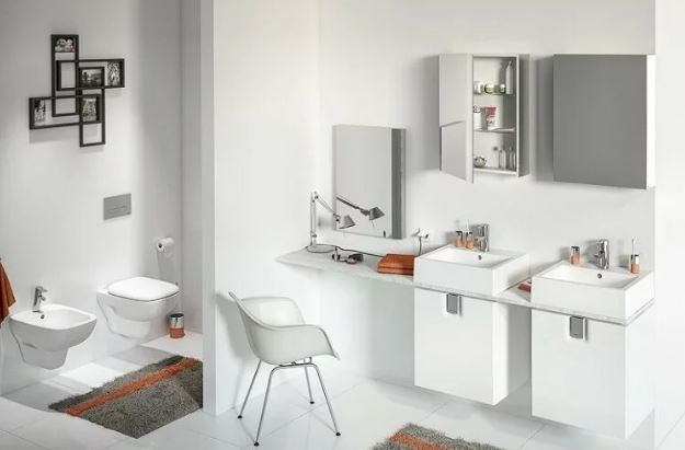 Set mobilier suspendat baie si lavoar Twins Kolo 60 [4]