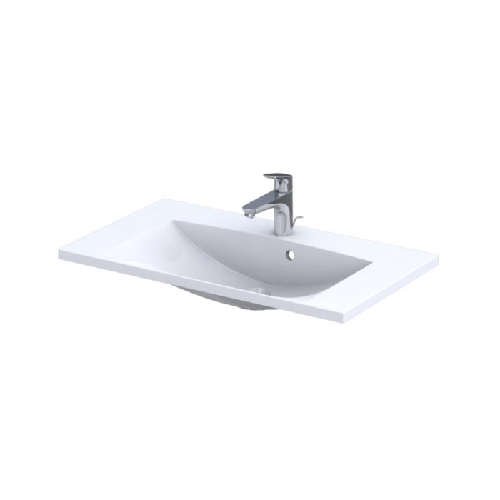 Set mobilier suspendat baie Siena și lavoar Amelia Oristo 80 cm [2]