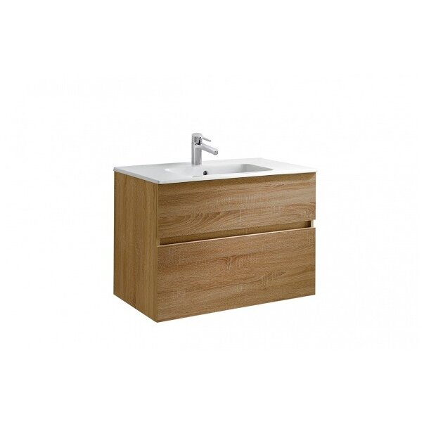 Set mobilier pentru baie suspendat și lavoar Smile Gala Jade 81 cm [3]