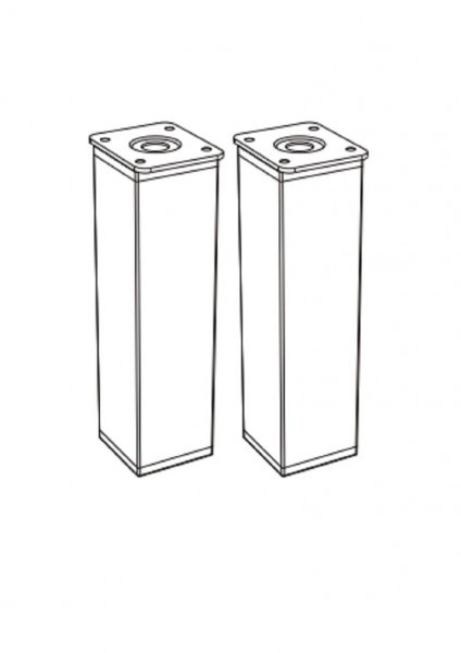 Set picioare cromate mobilier Twins 15 cm [2]