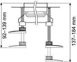 Set suporti de sustinere si montaj 137 - 184 mm [2]