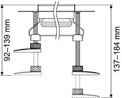 Set suporti de sustinere si montaj 92 - 139 mm [2]