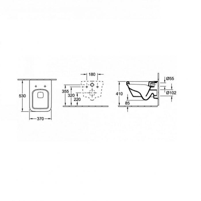 Set vas WC suspendat cu capac soft close Architectura - 5685HR01 [12]
