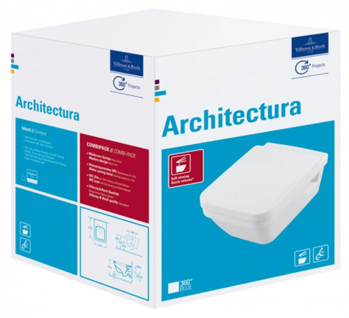 Set vas WC suspendat cu capac soft close Architectura - 5685HR01 [13]