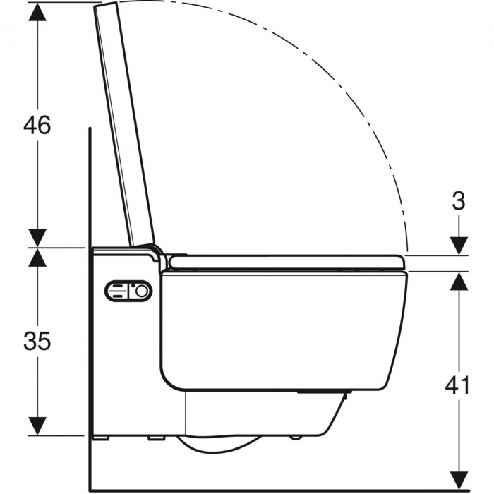 WC suspendat AquaClean Mera Comfort Geberit [4]