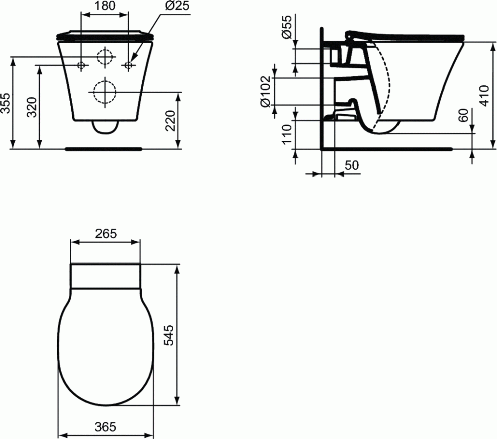 WC suspendat Connect Air Ideal Standard [2]