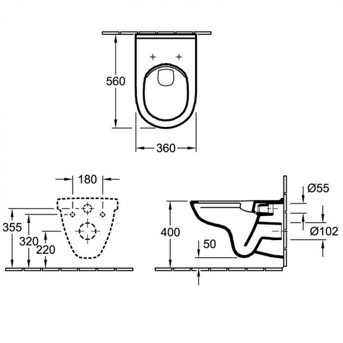 WC suspendat cu capac O.Novo 5660HR01 VILLEROY&BOCH Direct Flush Kombi [2]
