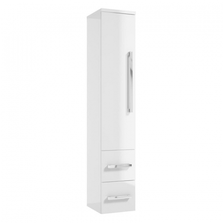 Defra - Dulap suspendat baie coloana alb lucios Granada Defra 160 cm