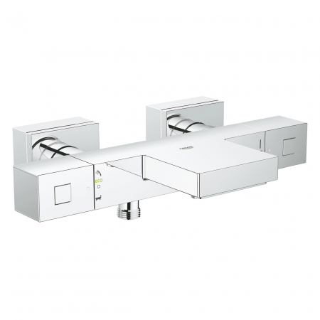 Baterii cada - Baterie cada/dus termostatica cu montare pe perete Grohtherm Cube Grohe