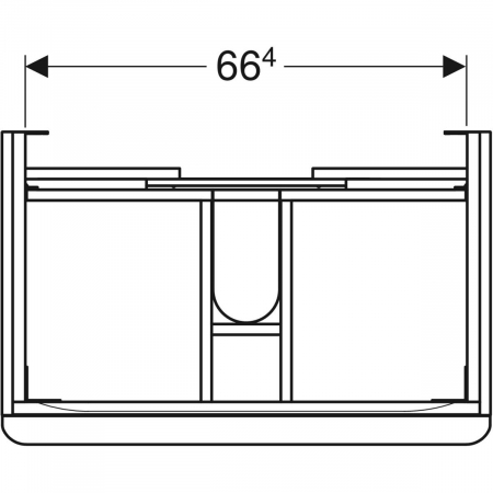 Set mobilier pentru baie suspendat și lavoar Smyle Square 75  Geberit [6]