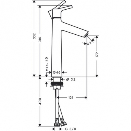 Baterie lavoar Talis S 190 Hansgrohe [2]