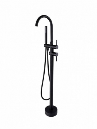 Baterii cada - Baterie cadă freestanding Illusion Besco negru mat