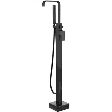 Baterii cada - Baterie cadă freestanding Modern I Besco negru mat