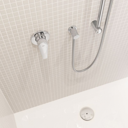 Set baterie dus incastrata monocomandă Bauedge Grohe 10,5 cm [5]