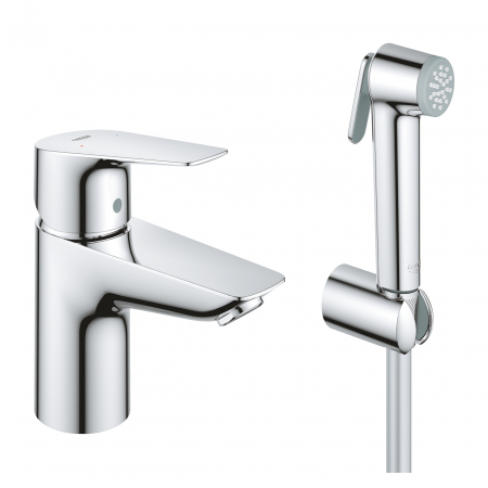 Baterii - Baterie lavoar monocomandă S Bauedge Grohe cu dus igienic Hygienica