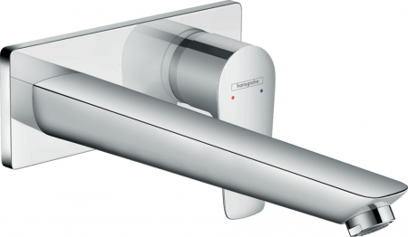 Baterie lavoar perete Talis E Hansgrohe cu pipă 22,5 cm [8]