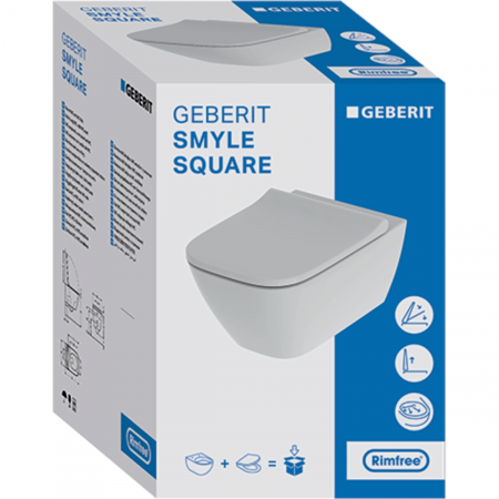 Set WC suspendat Rimfree Smyle Square [1]
