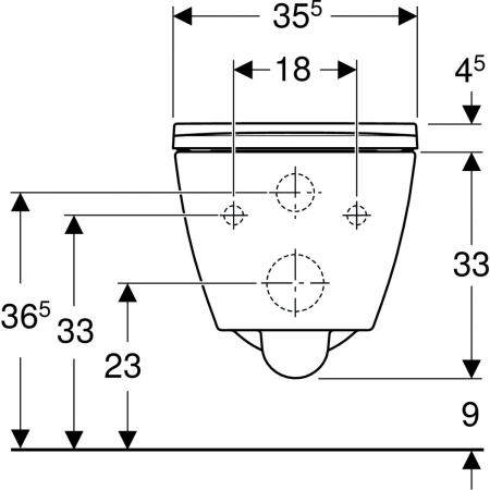 Set WC suspendat Rimfree Smyle Square [3]
