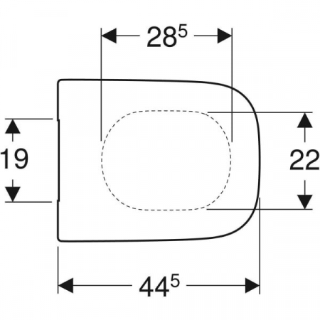 Capac WC Selnova Square soft-close fixare de jos [1]