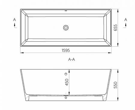 Cada freestanding 159 cm Cairo [2]
