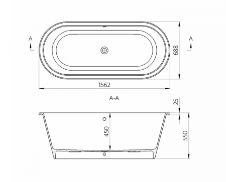 Cada freestanding 156 cm Tivoli [2]