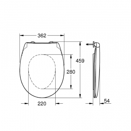 Capac WC soft-close Bau Ceramic [1]