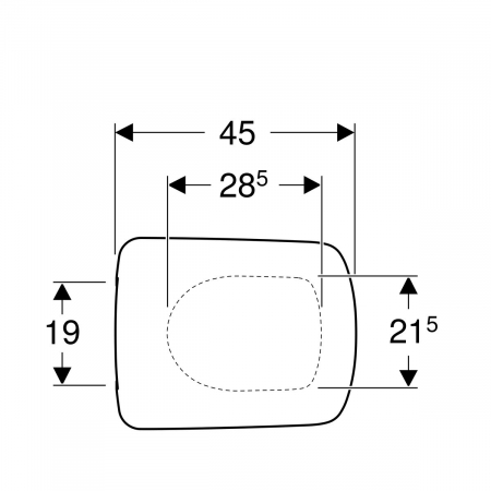 Capac WC Selnova Square soft-close fixare de sus [1]