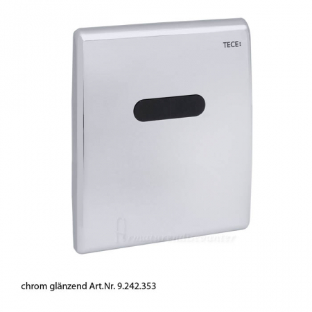 Clapete de actionare WC - Clapeta urinar electronica prevazuta cu senzor infrarosu si alimentare electrica 1X220 V/12 V crom lucios