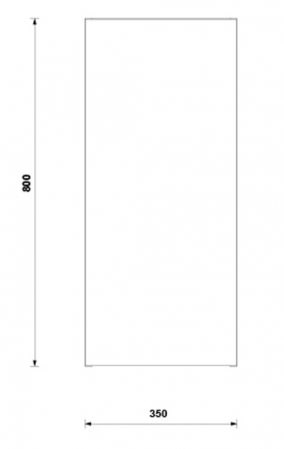 Dulap suspendat 1 usa 80 cm Shona alb mat [2]