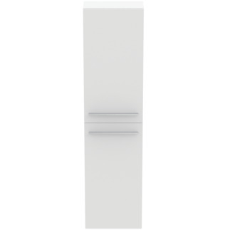 Mobilier baie suspendat - Coloana inalta 2 usi alb mat I.LIfe S manere crom mat